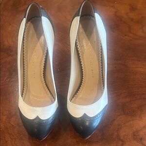 Charlotte Olympia Two-Tone Black and White Heels